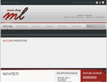Tablet Screenshot of ml-music.com